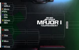 Here is the bracket for the 2024 Call of Duty League Major I tournament